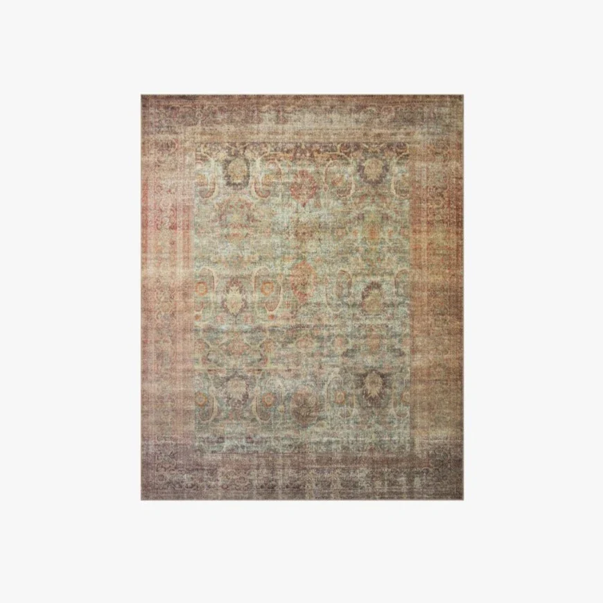 Amber Lewis X Loloi Georgie Rug in Jade/Sunset