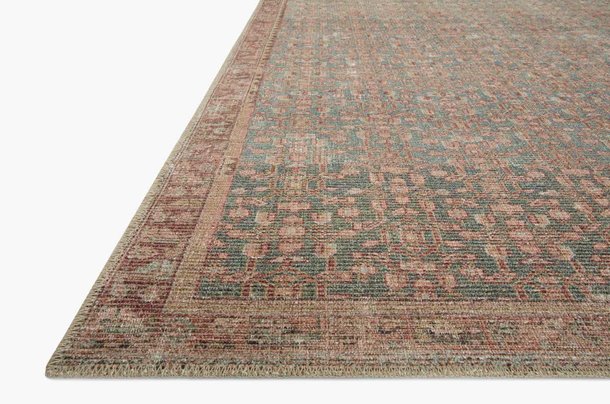 Angela Rose X Loloi Aubrey Rug in Blue/Terracotta - Image 4