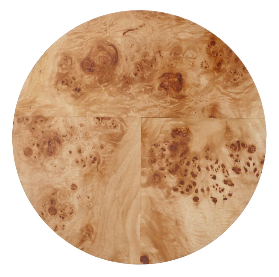 Arsenio Burl Wood Side Table - Image 3