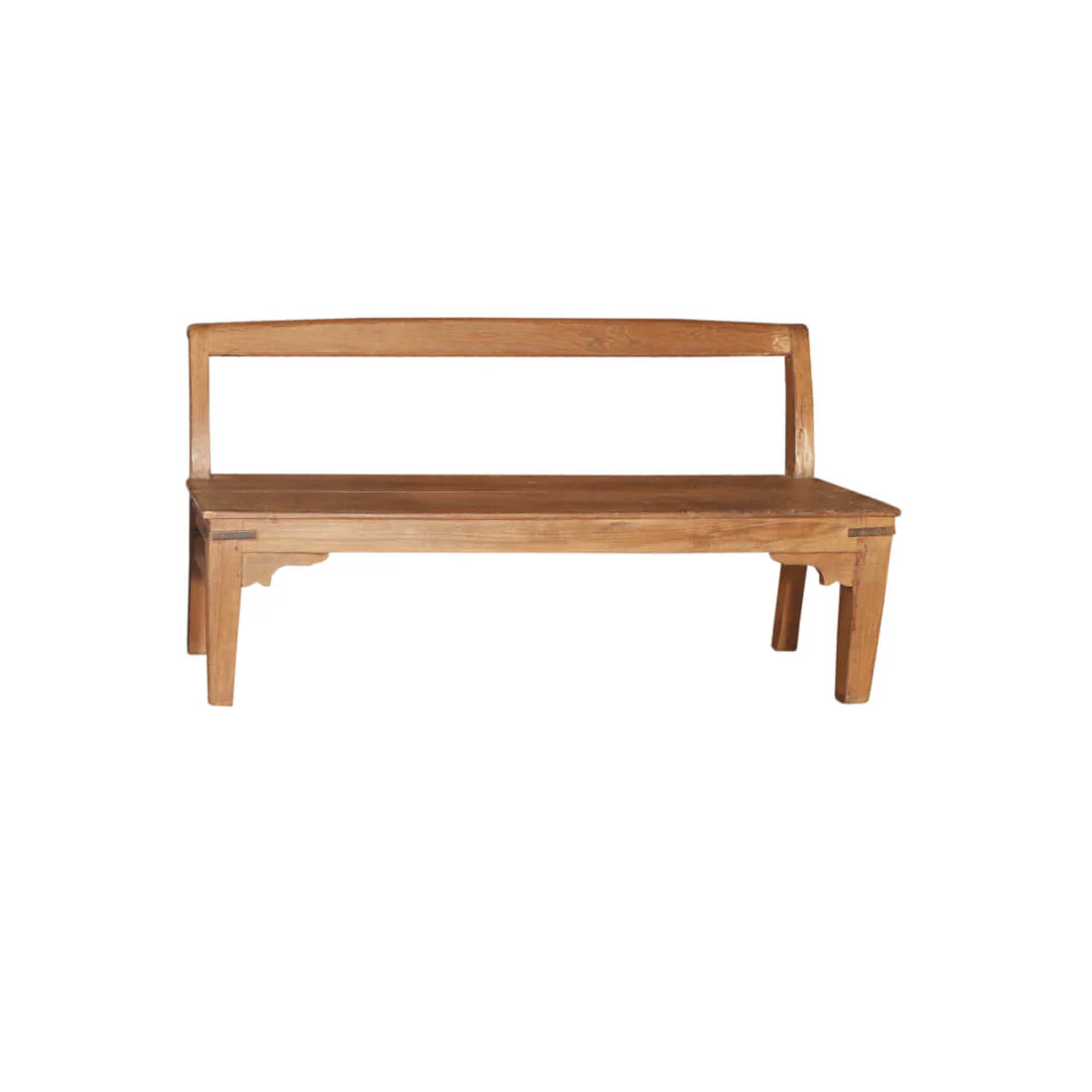Artisan Crafted Teak Bench - Image 2
