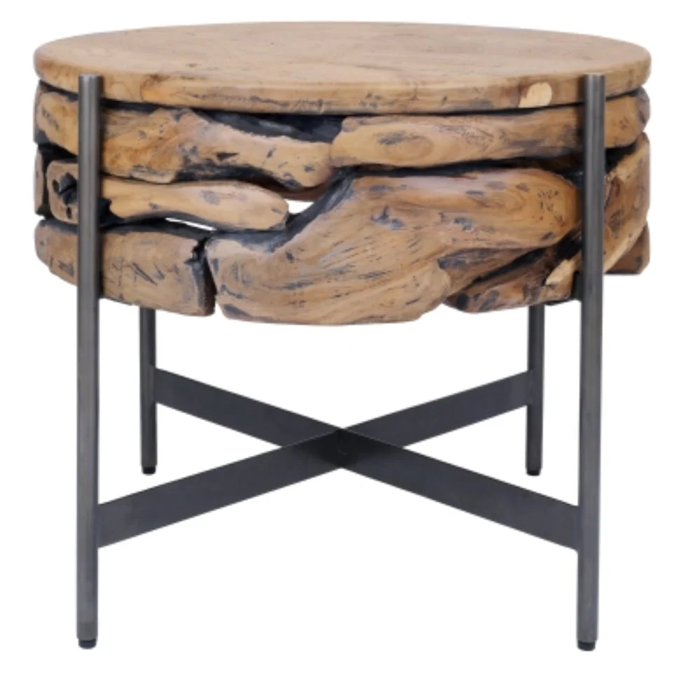 Bardo Reclaimed Teak Side Table - Image 5