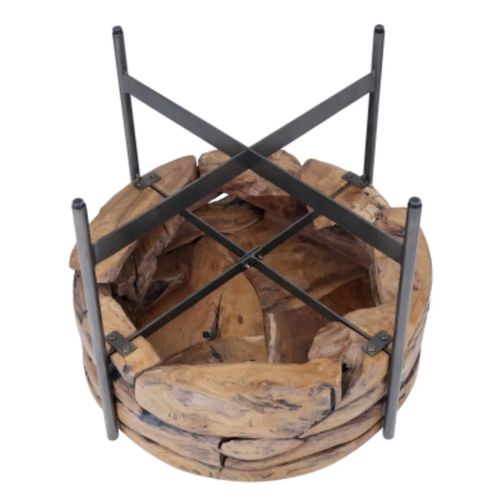 Bardo Reclaimed Teak Side Table - Image 6