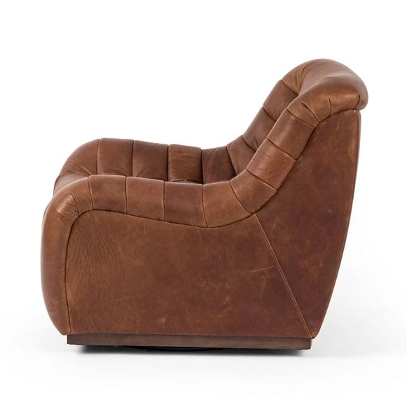 Binx Leather Swivel Chair - Image 8