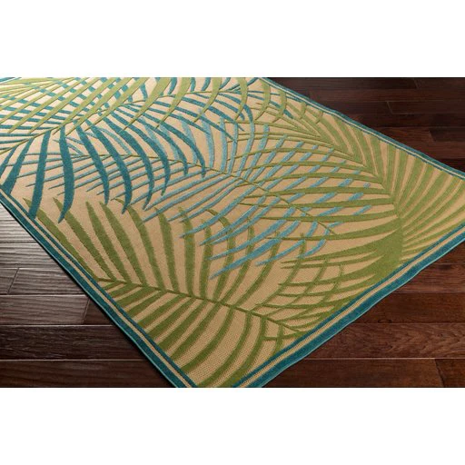 Palm Leaf Print Indoor/Outdoor Rug - Image 2