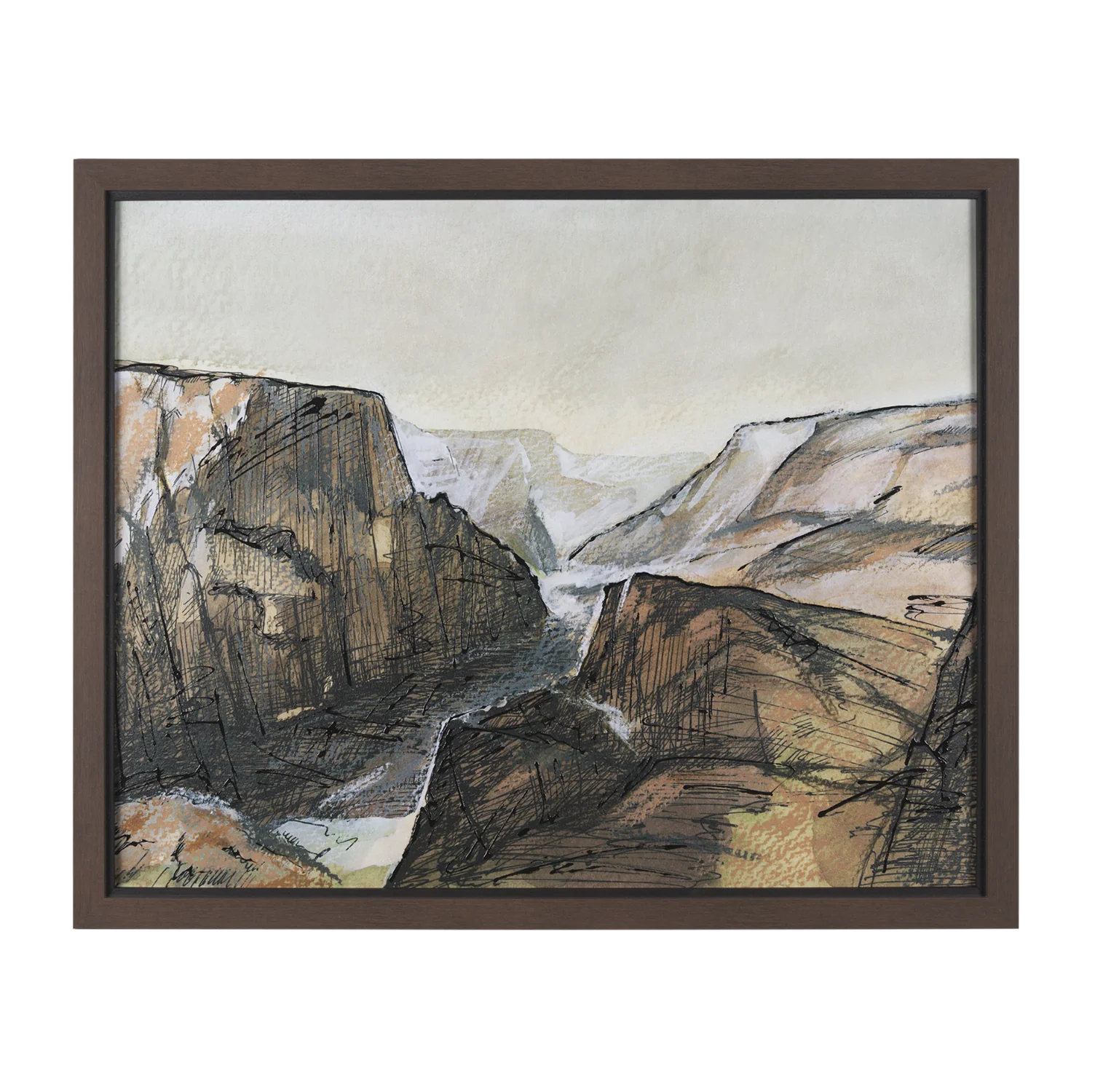 Canyon View Framed Art Print