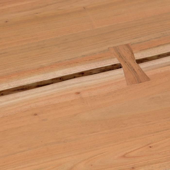 Carmel Acacia Live Edge Wood Bench - Image 5