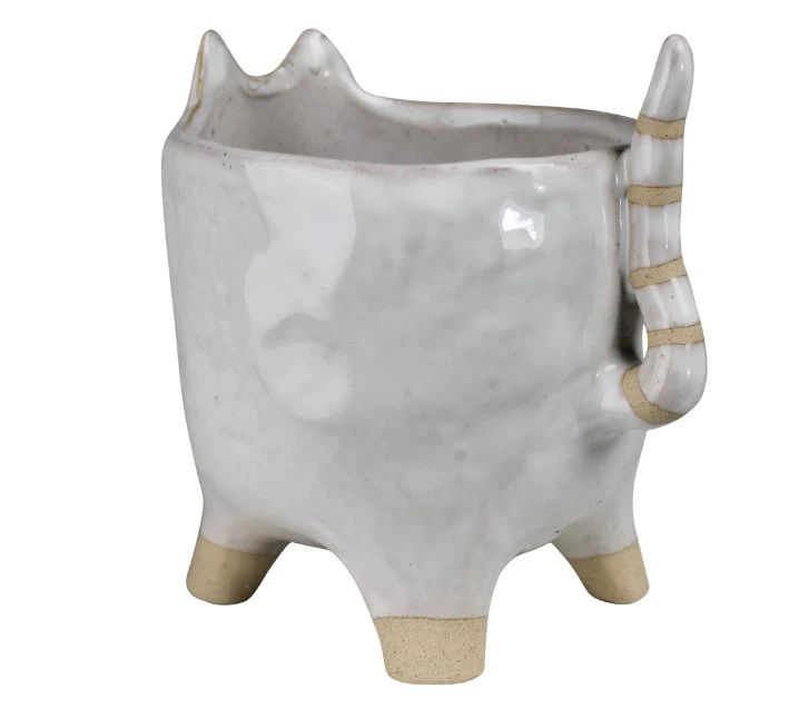 Ceramic Cat Cachepot - Image 2