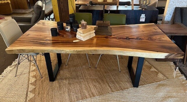 Chamcha Wood Dining Table - Final Sale - Image 2