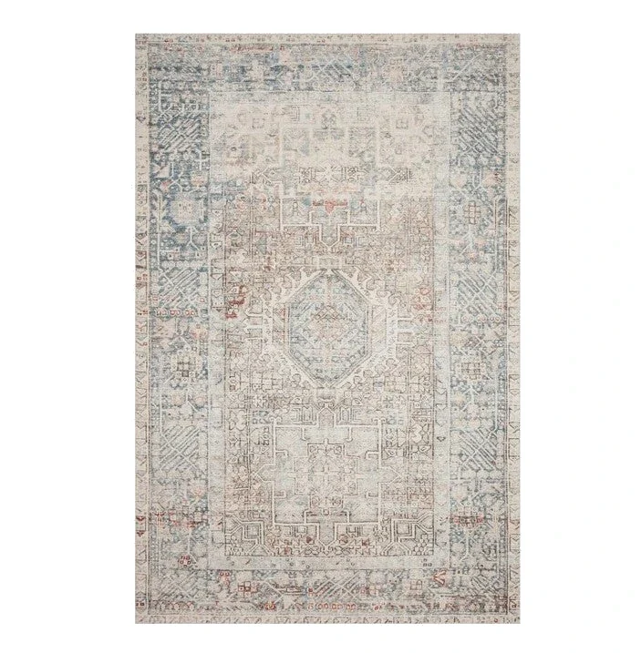 Chris Loves Julia  X Loloi Jules Rug in Natural/Ocean