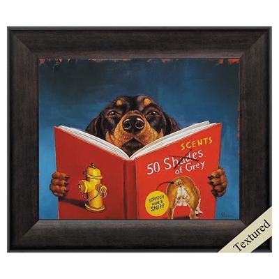 Framed Animal Wall Art "50 Scents of Gray"