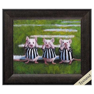 Framed Animal Wall Art "Three Blind Mice"