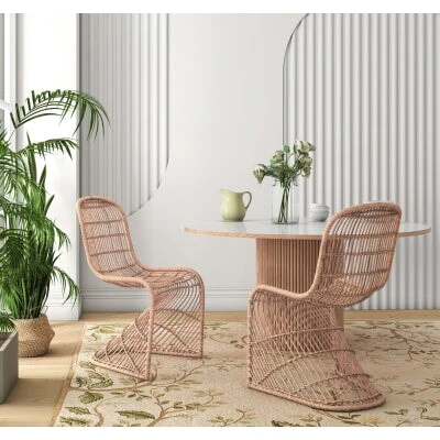 Groovy Rattan Dining Chair - Image 5