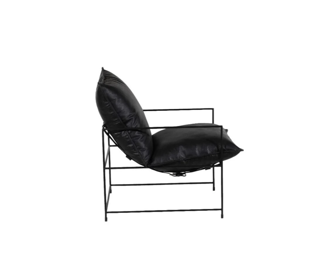 Hagen Leather Accent Chair - Image 8