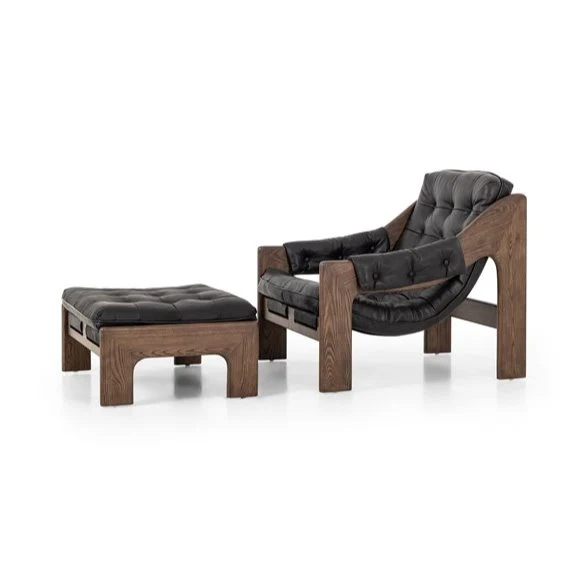 Halston Chair w/Ottoman - Image 4