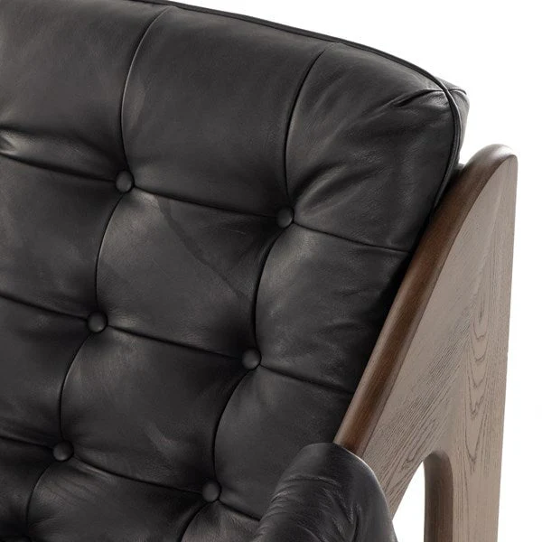 Halston Leather Chair - Image 5