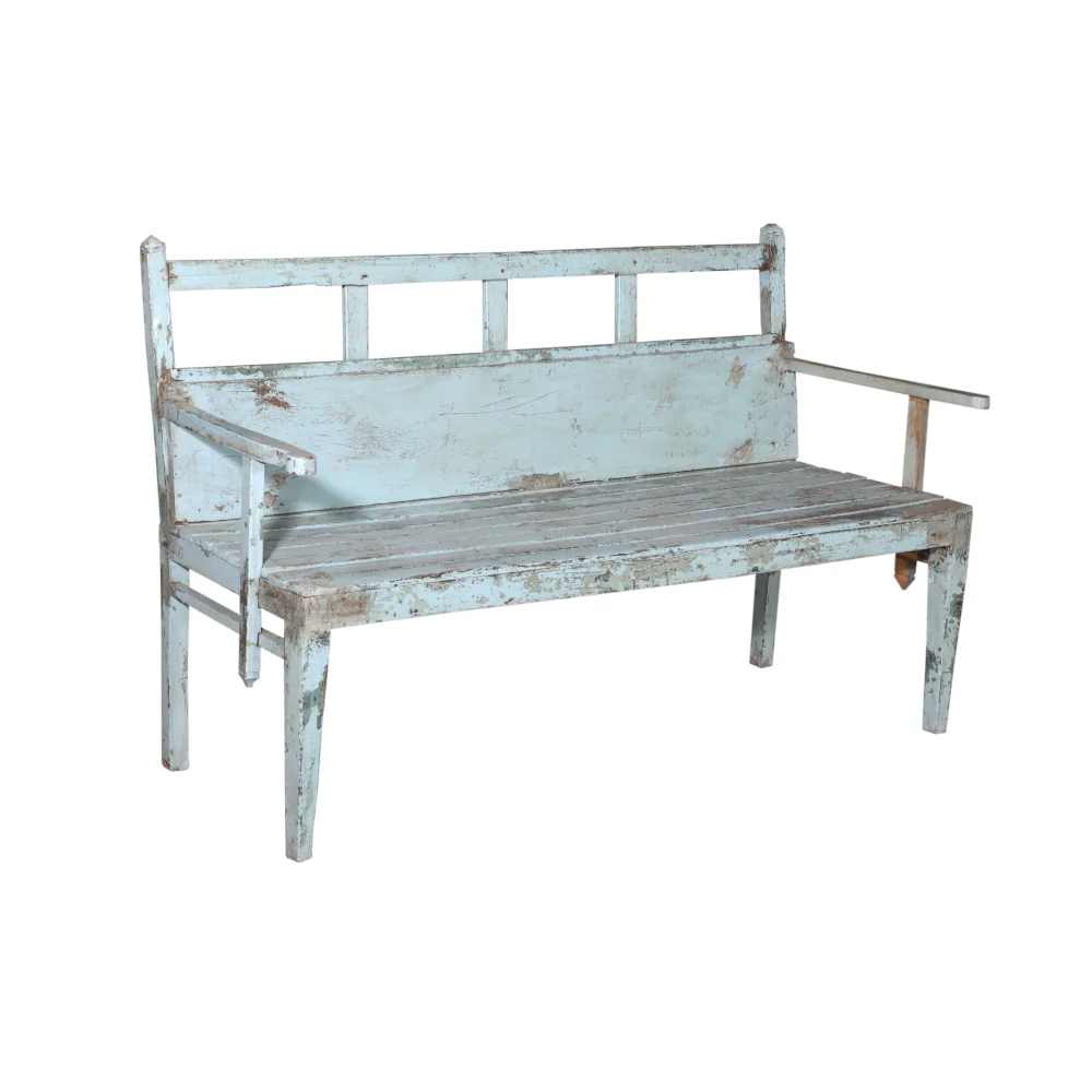 Handcrafted Painted Bench - Image 3