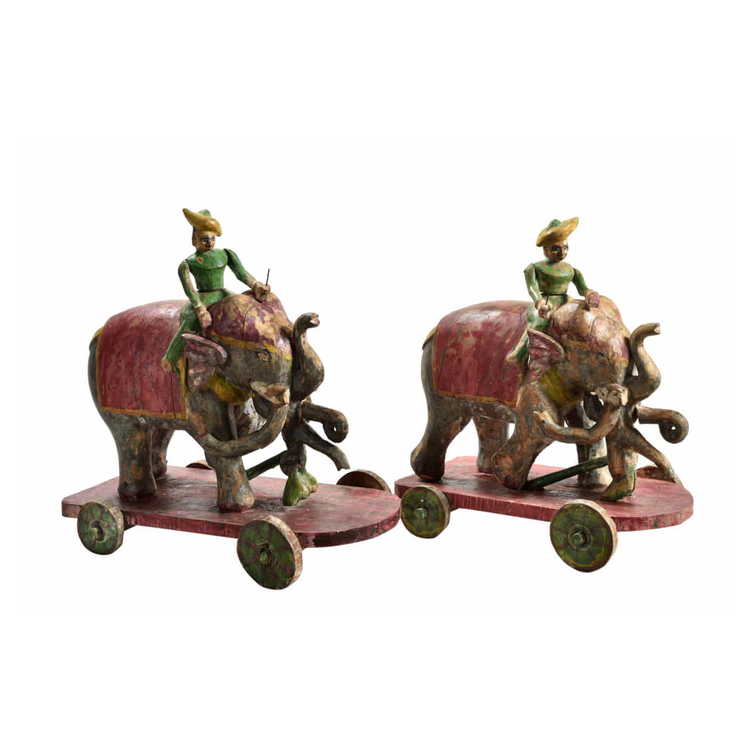 Handcrafted Teak Elephant