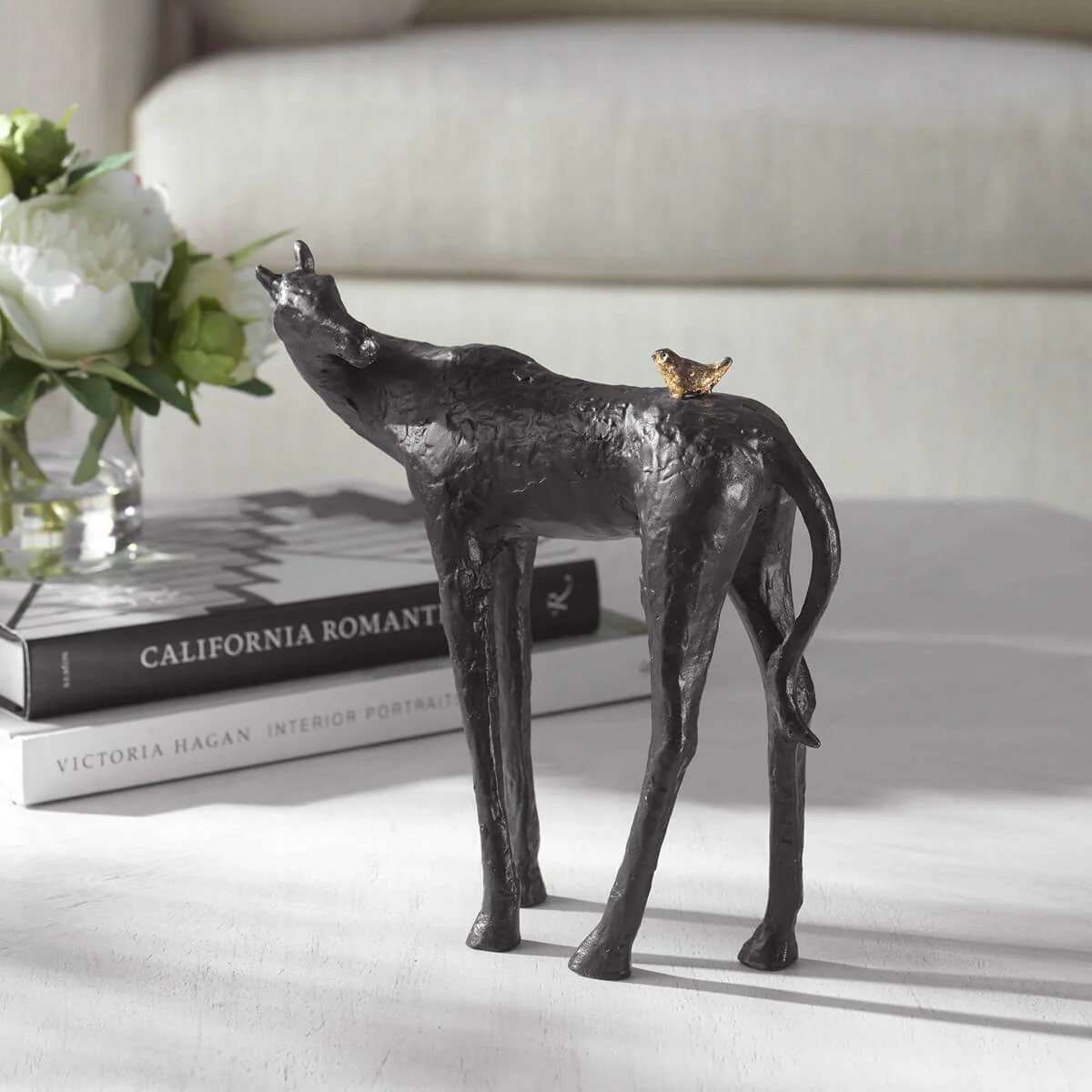 Hello Friend Cast Iron Horse Sculpture - Image 4