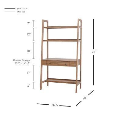 Henley Wooden Wall Desk - Image 6