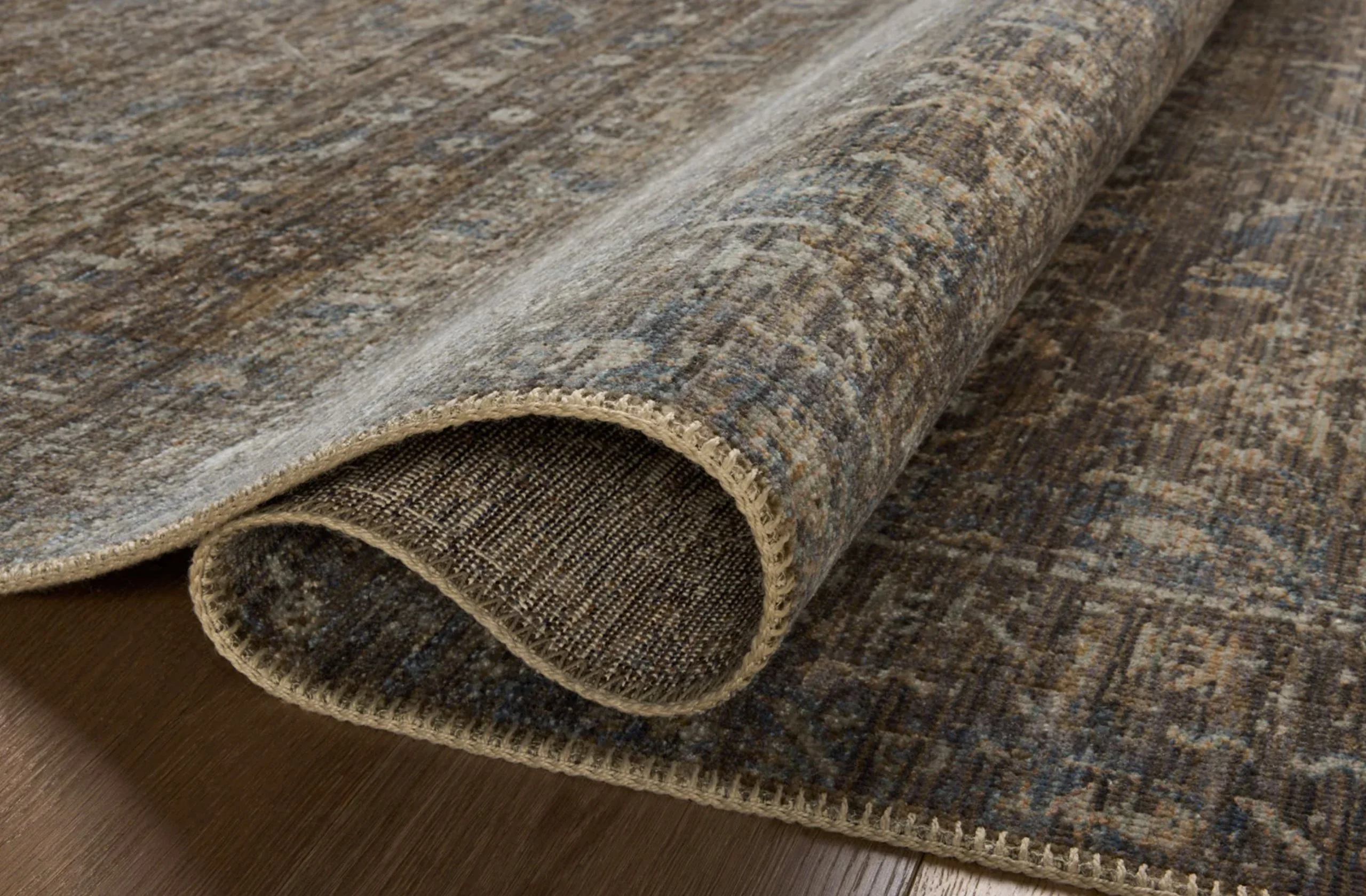 Heritage Rug in Lagoon/Tobacco - Image 5