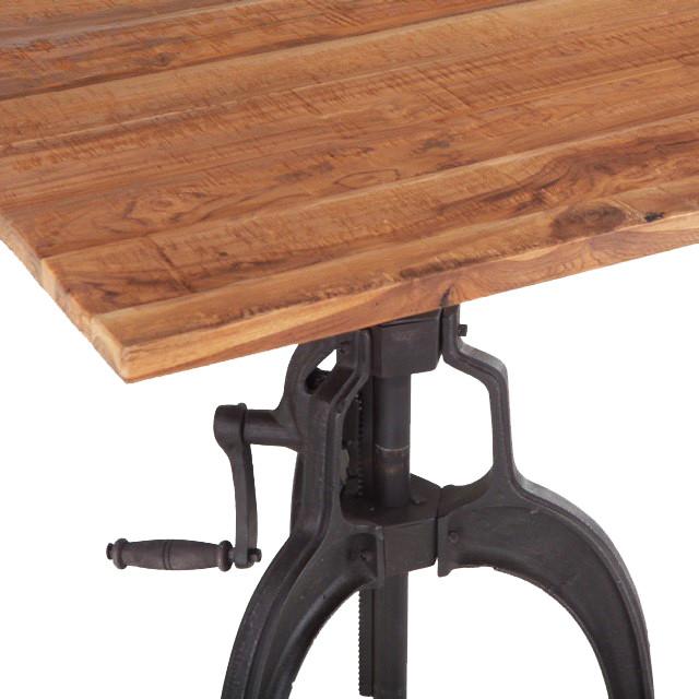 Industrial Loft Adjustable Dining Table - Image 3