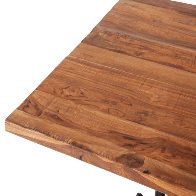 Industrial Loft Adjustable Dining Table - Image 4