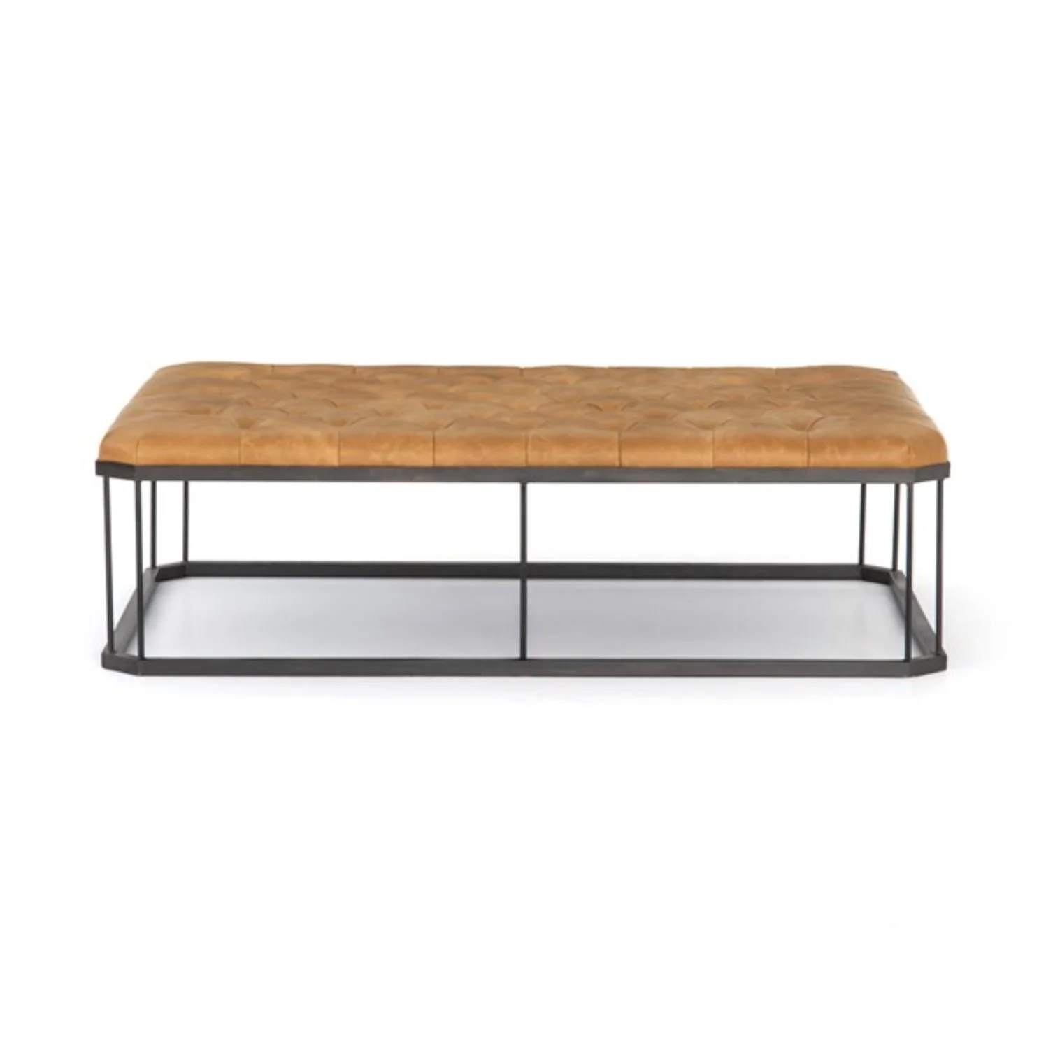 Isle Leather Ottoman