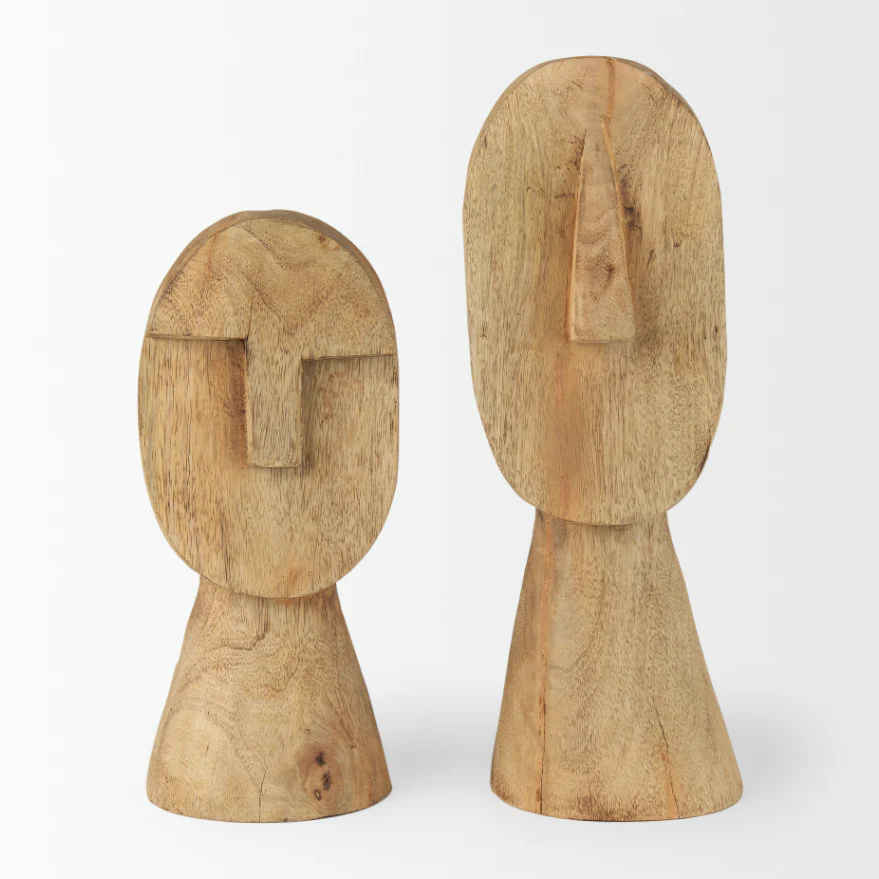 Ivan Wooden Head Sculpture - Image 15