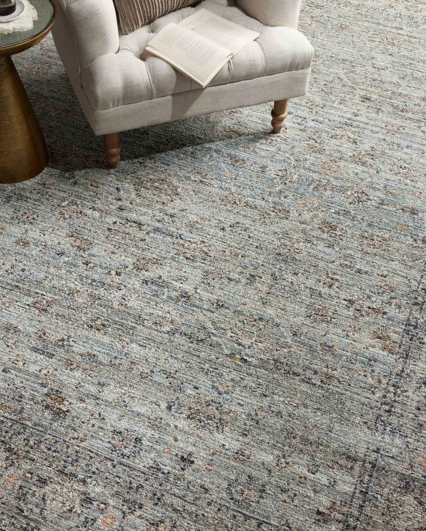 Jean Stoffer X Loloi Katherine Rug in Ocean/Gold - Image 2