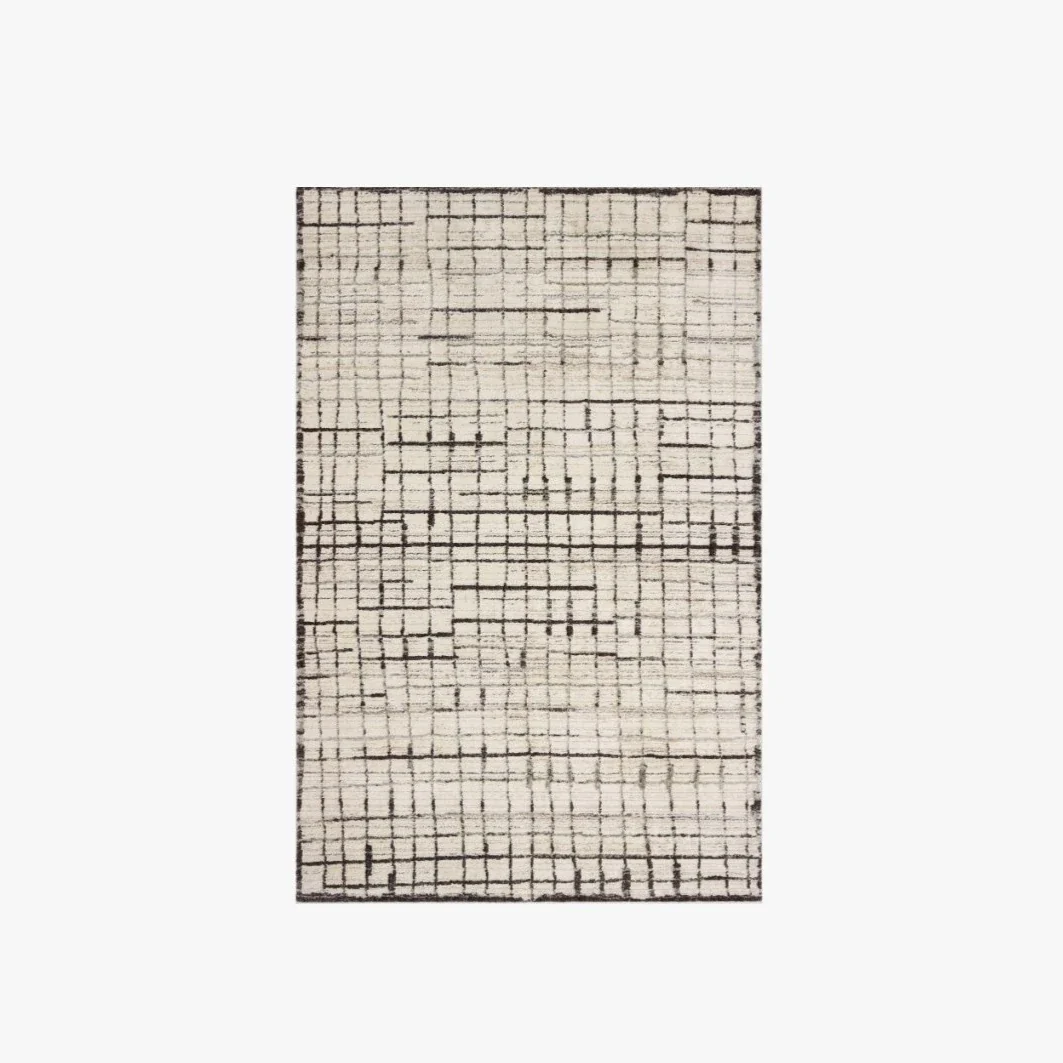 Jeremiah Brent X Loloi Bleecker Rug in Ivory/Charcoal