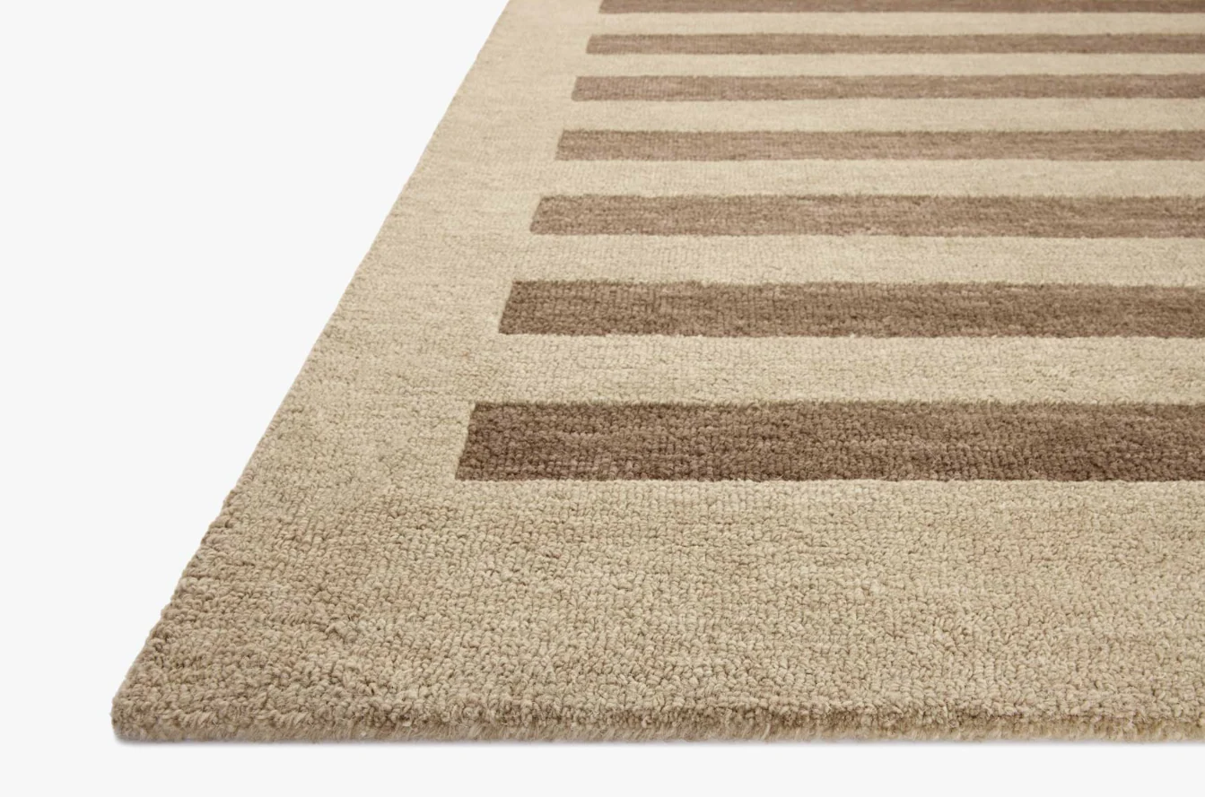 Leanne Ford X Loloi Craven Rug in Oatmeal/Bark - Image 5