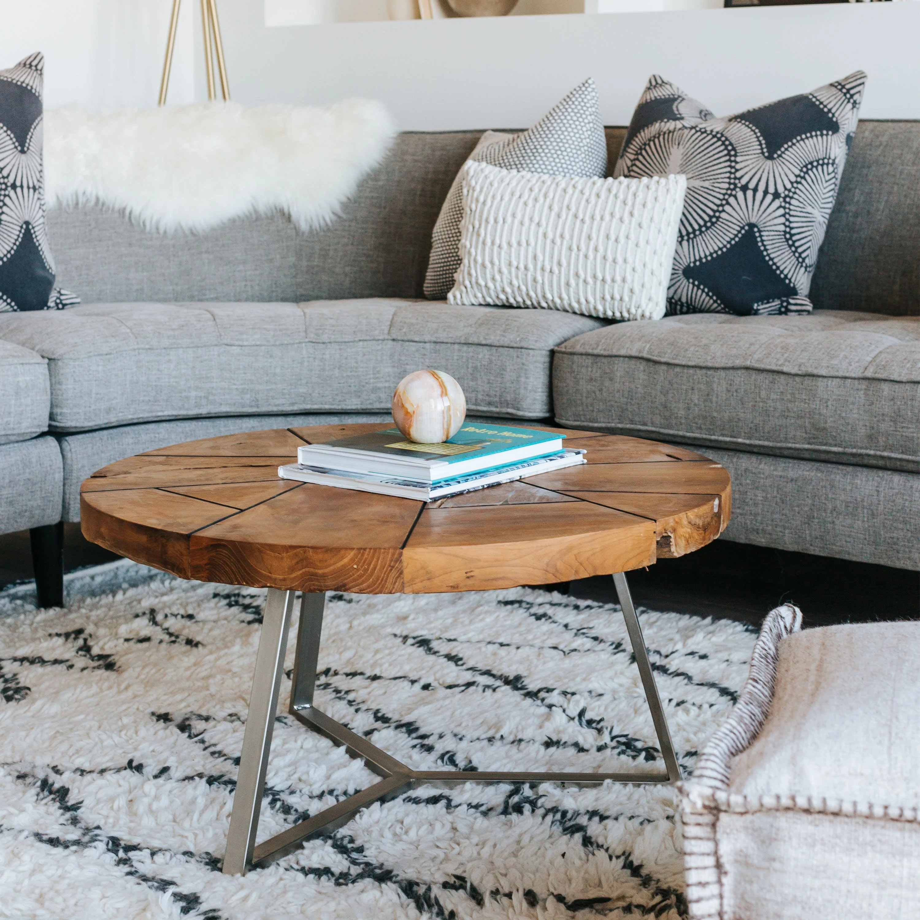 Leon Reclaimed Teak Coffee Table - Image 6