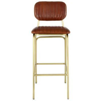 Lewis Leather Bar Stool - Image 2