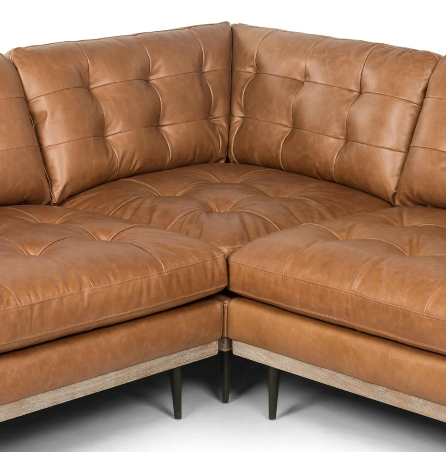 Lexi 3-Piece Leather Sectional - Image 9