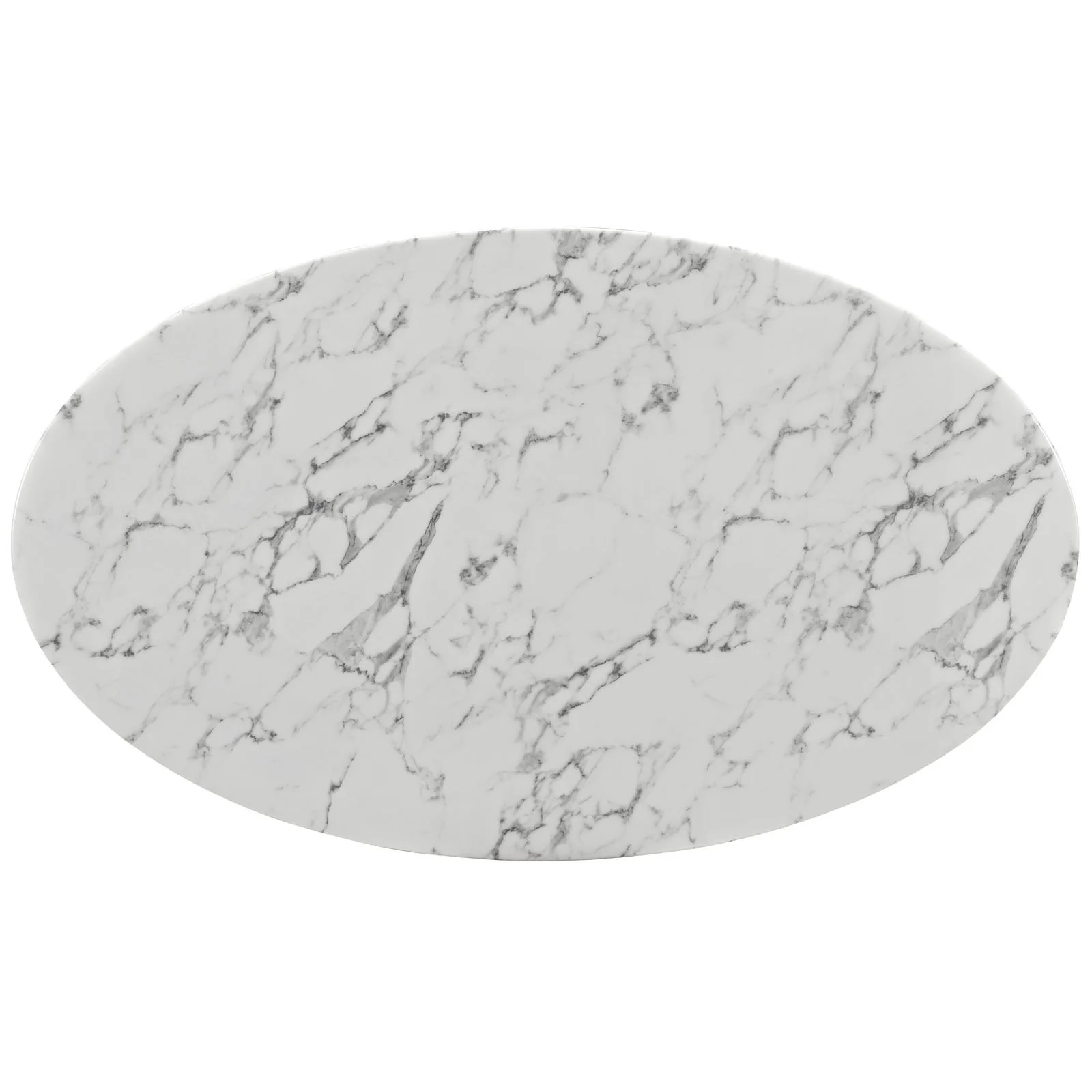 Lippa Marble-Top Tulip Table—Oval - Image 3