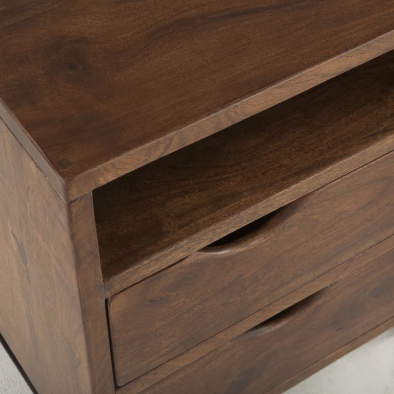 London Loft Wood Nightstand - Image 3