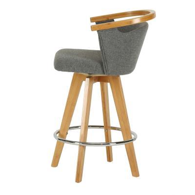 Luca Bamboo Swivel Stool - Image 2