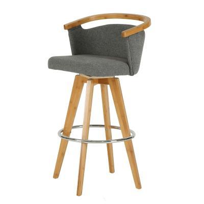 Luca Bamboo Swivel Stool - Image 5
