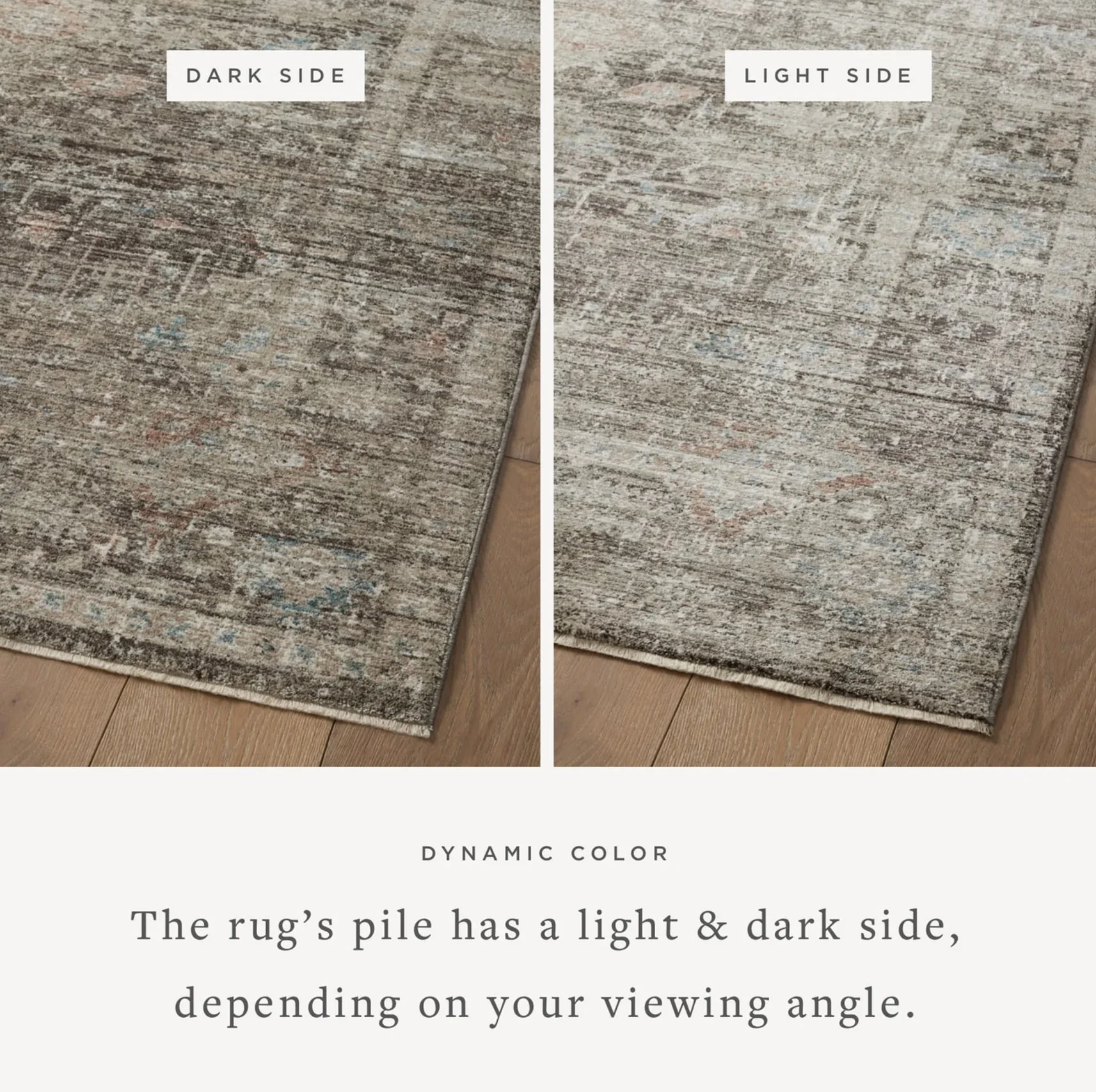 Magnolia Home by Joanna Gaines X Loloi Millie Rug in Charcoal/Dove - Image 8