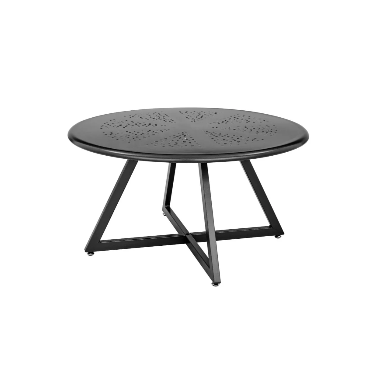 Markle Outdoor Metal Round Coffee Table