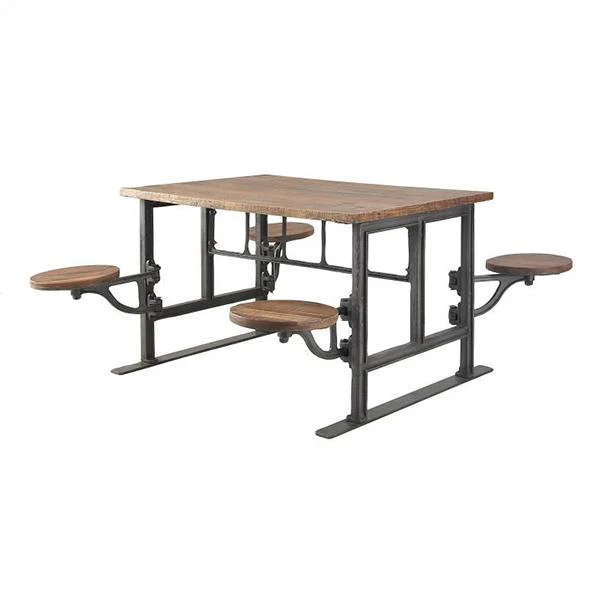 Metal & Wood Dining Table - Image 2