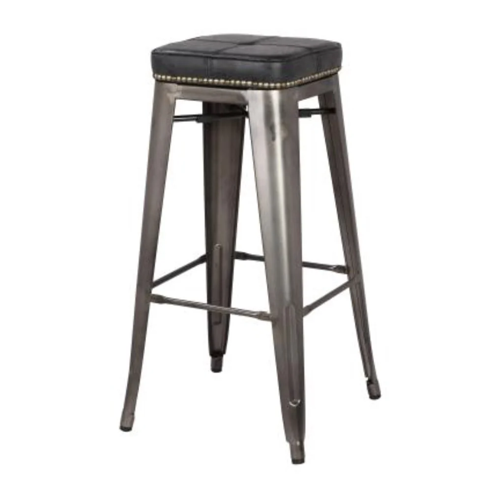 Metropolis Cushioned Backless Stool - Image 4