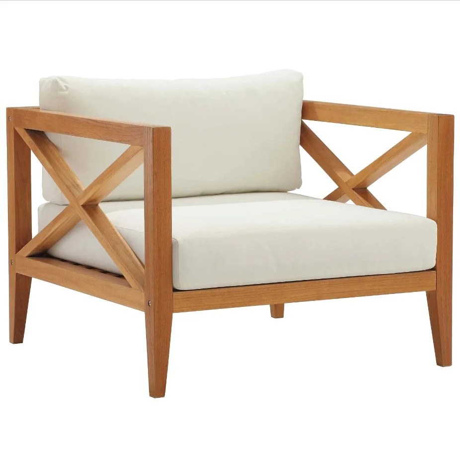 Northlake Outdoor Patio Premium Grade A Teak Wood Armchair - Image 3