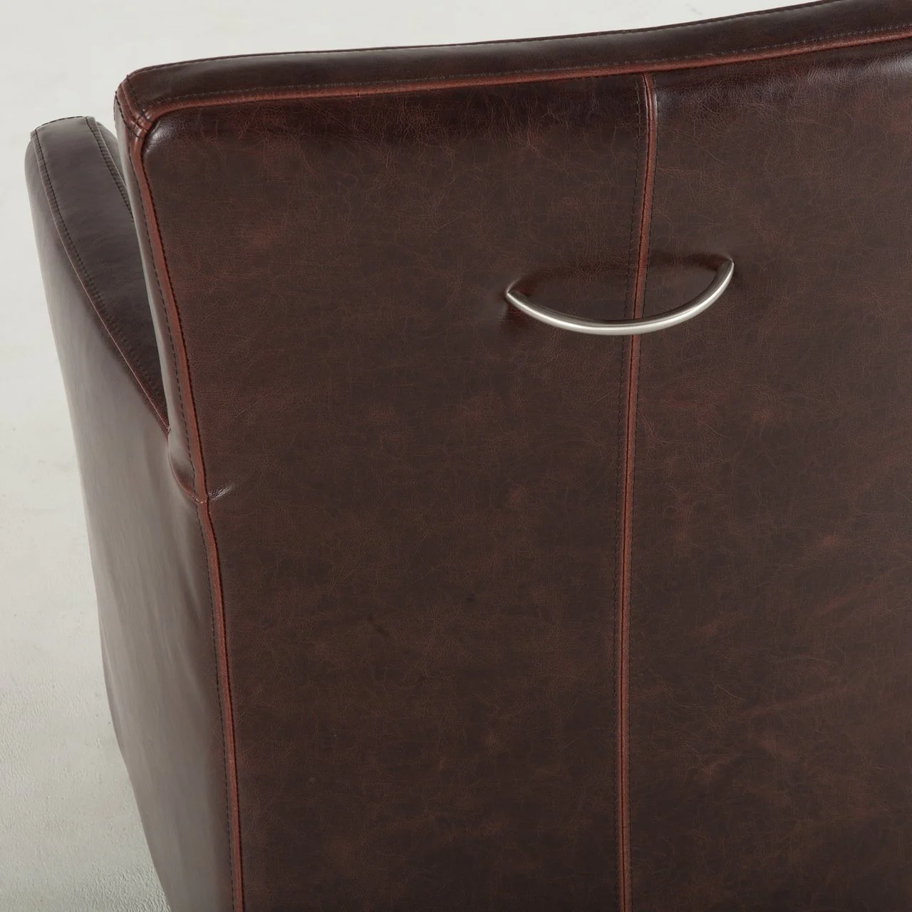 Peabody Leather Dining Arm Chair - Image 6