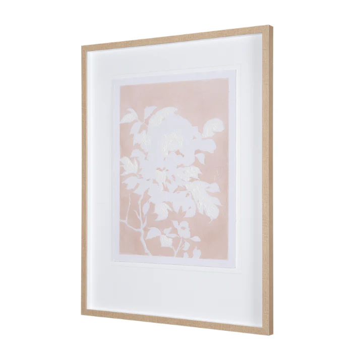 Peony Flower Silhouette Wall Art - Image 2