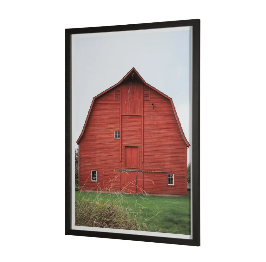 Red Barn I Framed Wall Art - Image 2