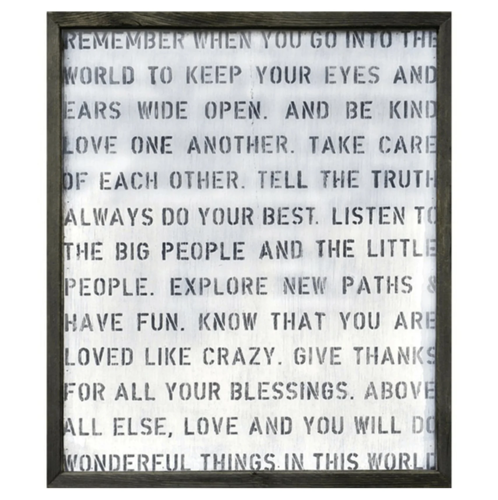 Remember When You Go Art Print