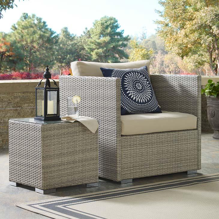 Repose Sunbrella Outdoor Patio Armchair - Image 4