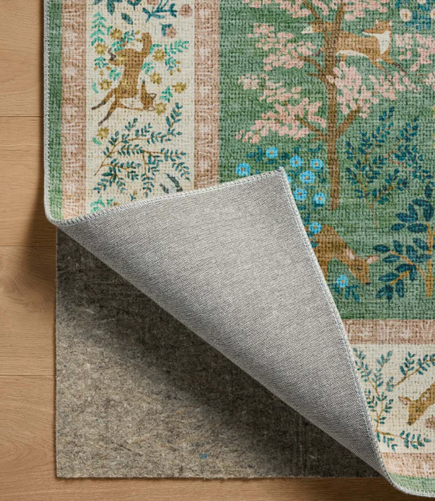 Rifle Paper Co. X Loloi Canopy Rug in Sage/Blush - Image 3