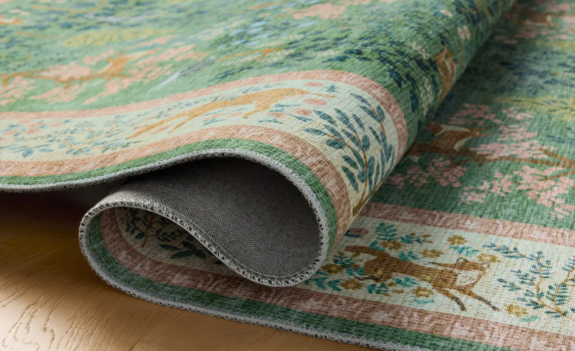 Rifle Paper Co. X Loloi Canopy Rug in Sage/Blush - Image 5